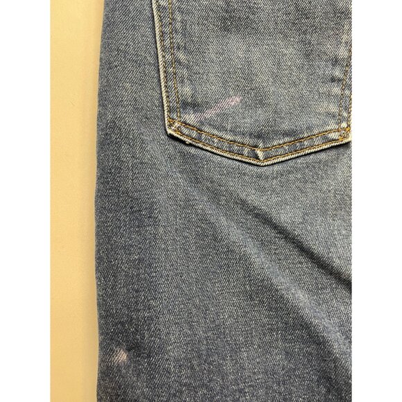 Noend Denim jeans womens 29 28 x 28 slim button fly high rise made USA blue work - Picture 10 of 16